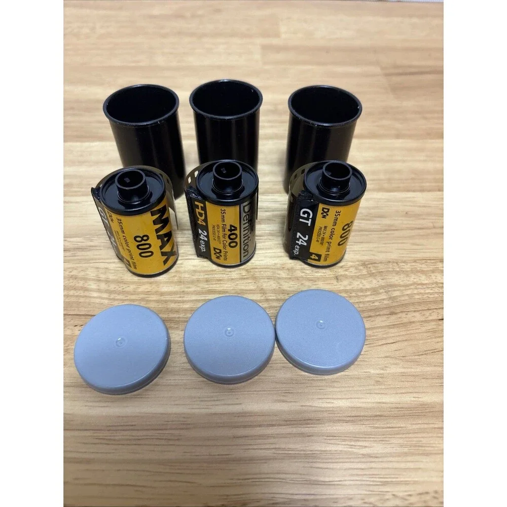 Kodak Max 800 Film Roll 2-Pack High Def 400 1 Roll Color Film Expired 35mm 24exp